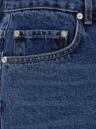 Dunst Blue Five Pocket Jeans With Logo Patch On The Back In Denim Man