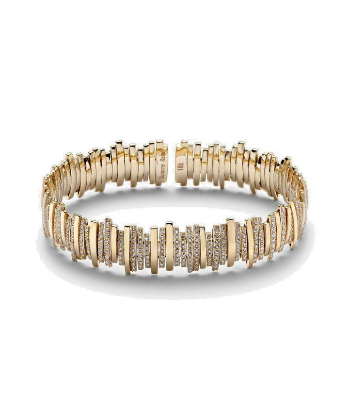 Photo: Suzanne Kalan Classic 18kt gold bracelet with diamonds