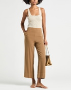 Alessia Santi Womens Pants Camel
