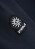 Sandbanks Logo-appliquéd Quarter-zip Cotton Sweatshirt Navy