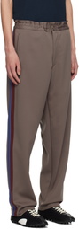 Comme des Garçons Homme Deux Brown Striped Track Pants