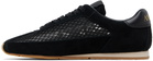 AMIRI Black Mesh Pacific Flat Sneakers
