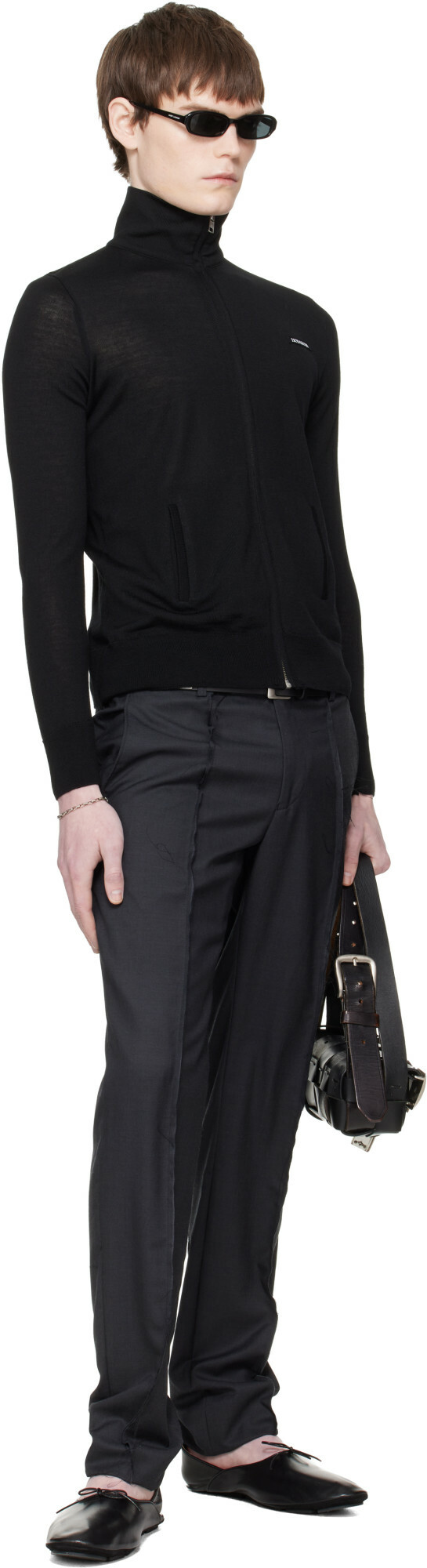 HODAKOVA Black Knitted Tracksuit Sweater