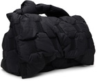 ISSEY MIYAKE Black Square Cushion Bag