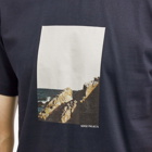Norse Projects Men's Johannes Organic Cliff Print T-shirt in Dark Navy
