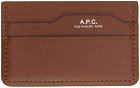 A.P.C. Brown Dossier Card Holder