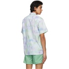 Bather Purple Tie-Dye Camp Short Sleeve Shirt
