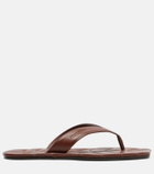 JW Anderson Leaf leather thong sandals