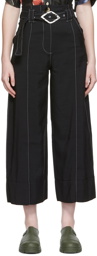 GANNI Black Contrast Trousers