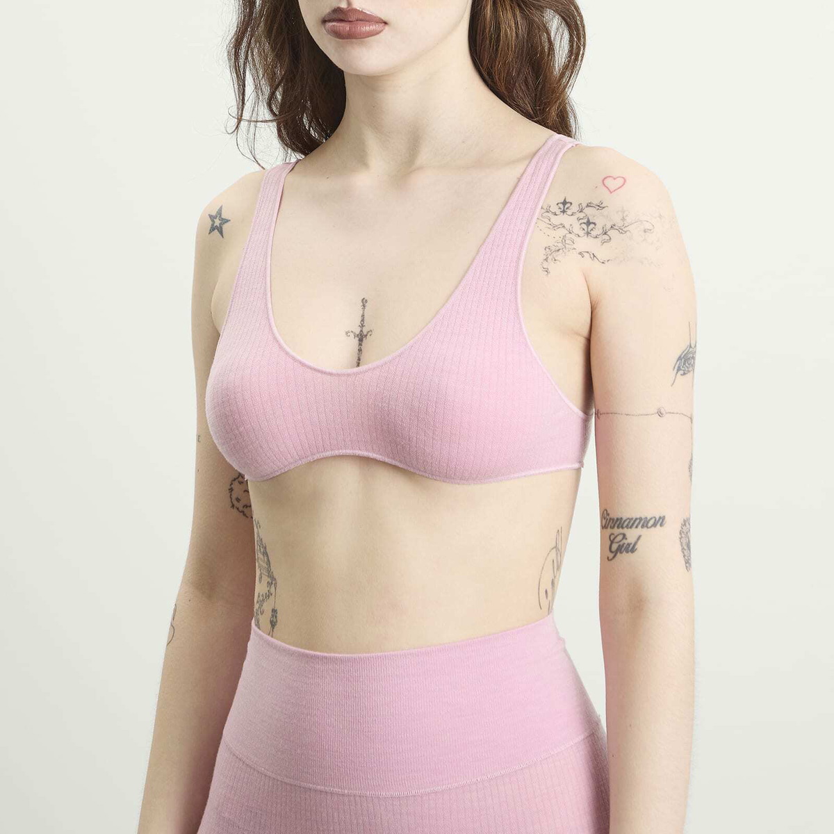 SKIMS Women's Seamless Sheer Wool Bralette in Halite