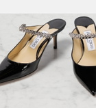 Jimmy Choo Bing 65 embellished patent leather mules
