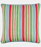 Lisa Corti Royal Palace striped linen cushion cover