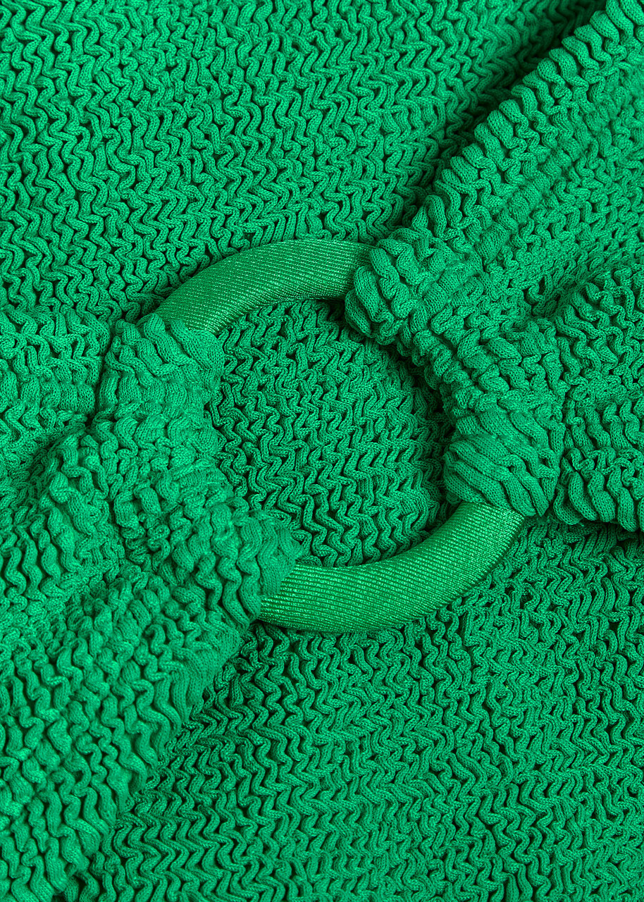 Hunza G Misty Crinkle Bikini - Green - One Size
