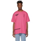 Off-White Pink Impressionism Boat T-Shirt