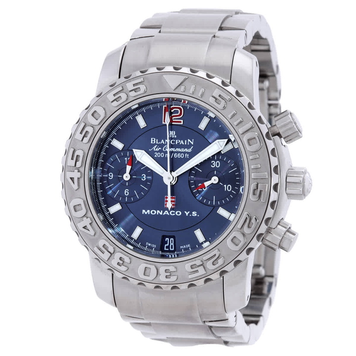 Photo: Blancpain Air Command Chronograph Automatic Blue Dial Ladies Watch 2485F-1140-M71