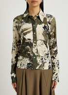 High Slide Floral-print Stretch-nylon Shirt Multicoloured