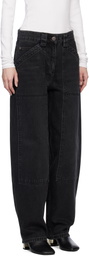 CO Black Denim Patch Pocket Jeans