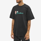 Soulland Men's Flower Logo T-Shirt in Black