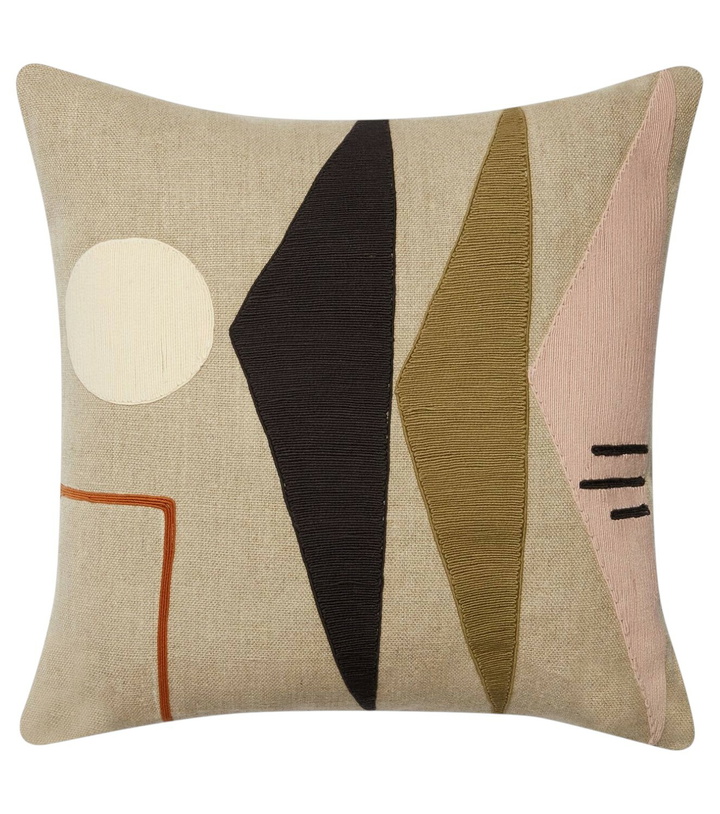 Photo: Jonathan Adler Monterey Triangles linen cushion