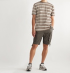 nonnative - Dweller Striped Cotton-Jersey T-Shirt - Brown