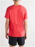 Nike Running - Trail Logo-Print Dri-FIT Cotton-Blend Jersey T-Shirt - Red