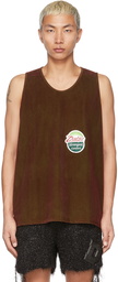 Doublet Green Flocky Tank Top