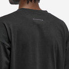 MM6 Maison Margiela Men's Long Sleeve Triple Logo T-Shirt in Black