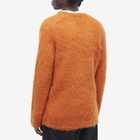 Comme des Garçons Homme Plus Men's Mohair Crew Knit in Orange