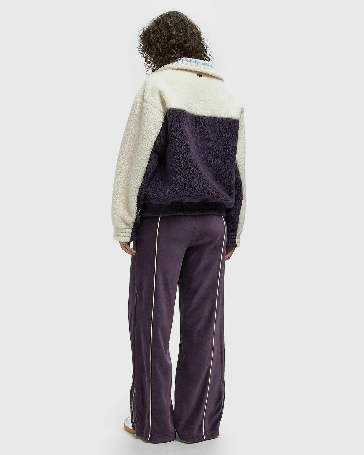 Lacoste SWEATSHIRT purple/beige Womens Track Jacket