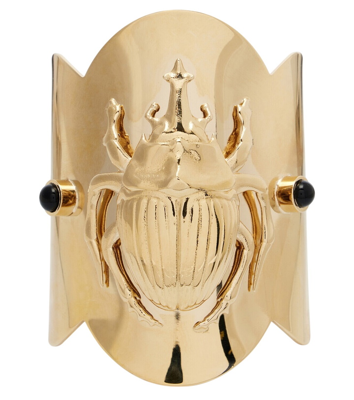 Photo: La DoubleJ Scarab gold-plated cuff bracelet