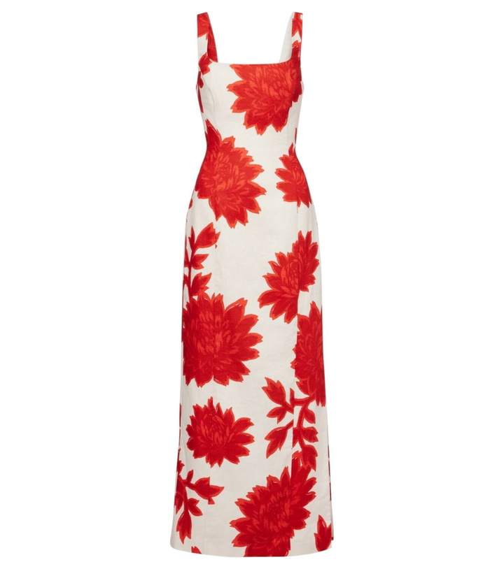 SIR Jacques Knot gathered semi-sheer midi dress SIR.