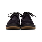 Dries Van Noten Navy Suede Chukka Derbys