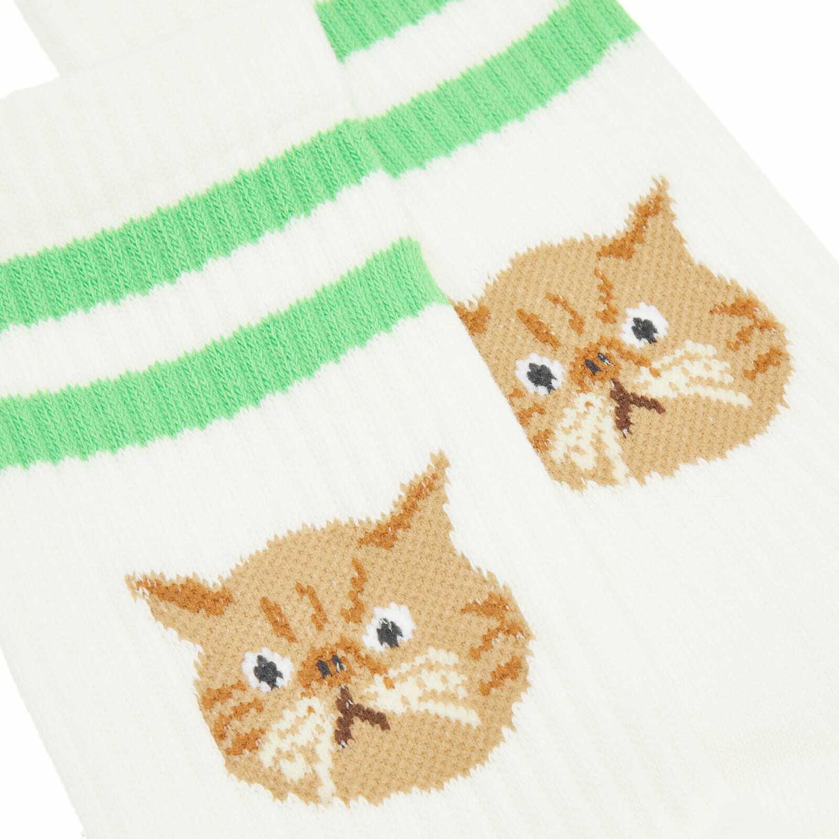 Rostersox Cat Socks in Green
