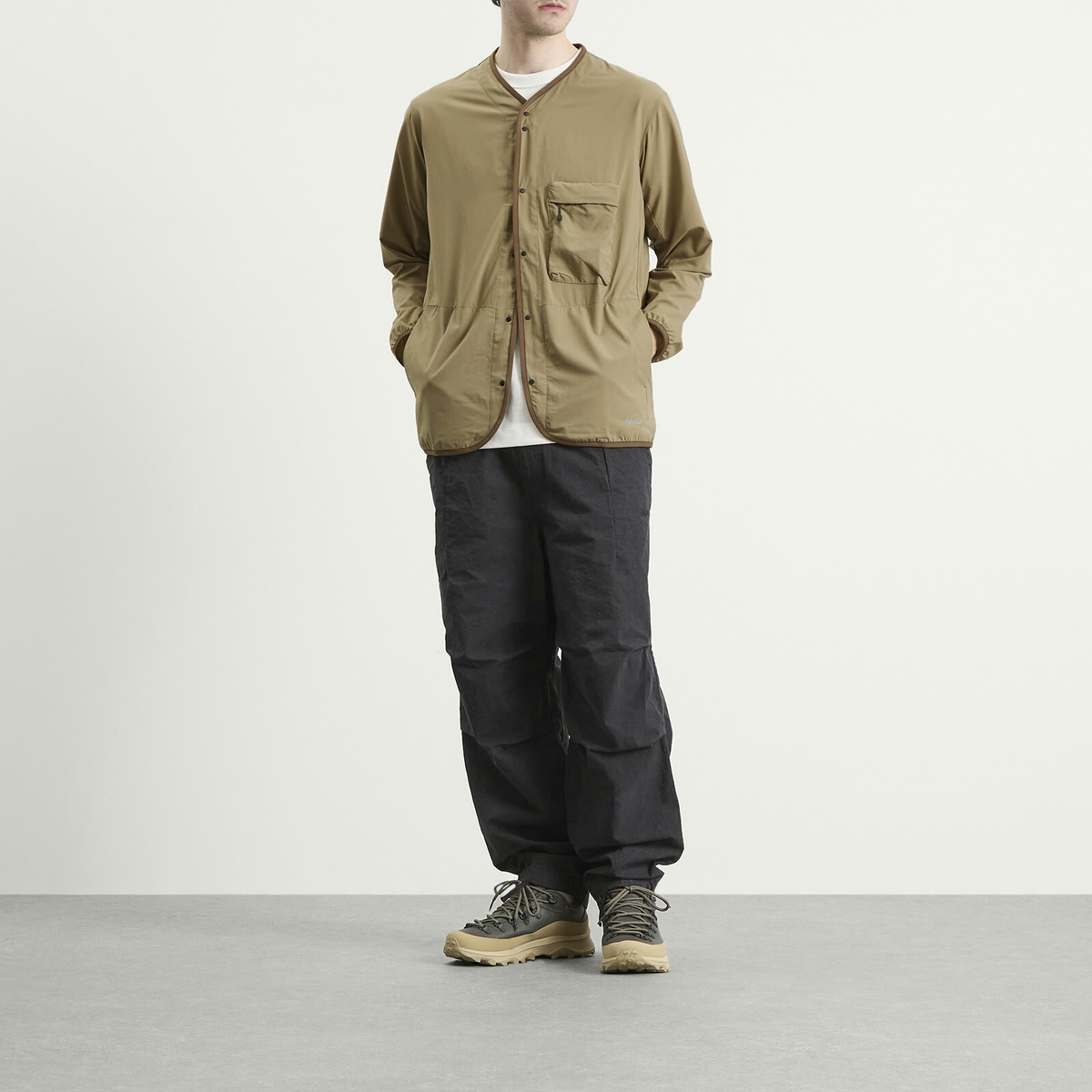 NANGA Men's PLC Excursion Cardigan in Khaki