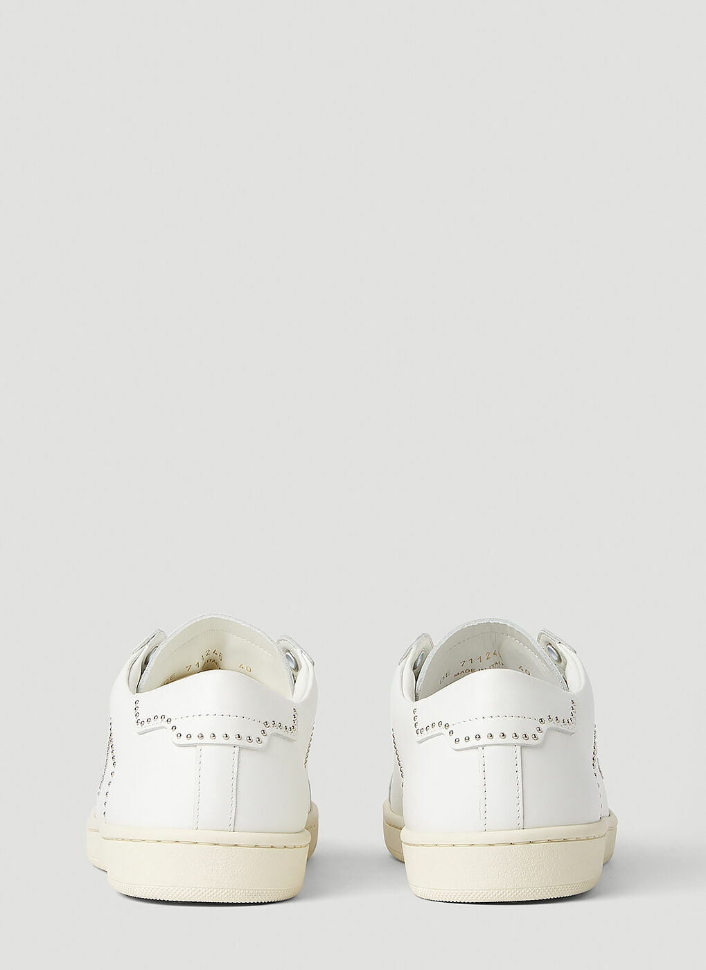 SL 08 Studded Sneakers in White Saint Laurent