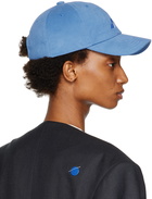 We11done Blue Embroidered Cap