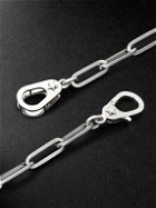Foundrae - Sister Hook Classic Fob Clip White Gold Chain Necklace
