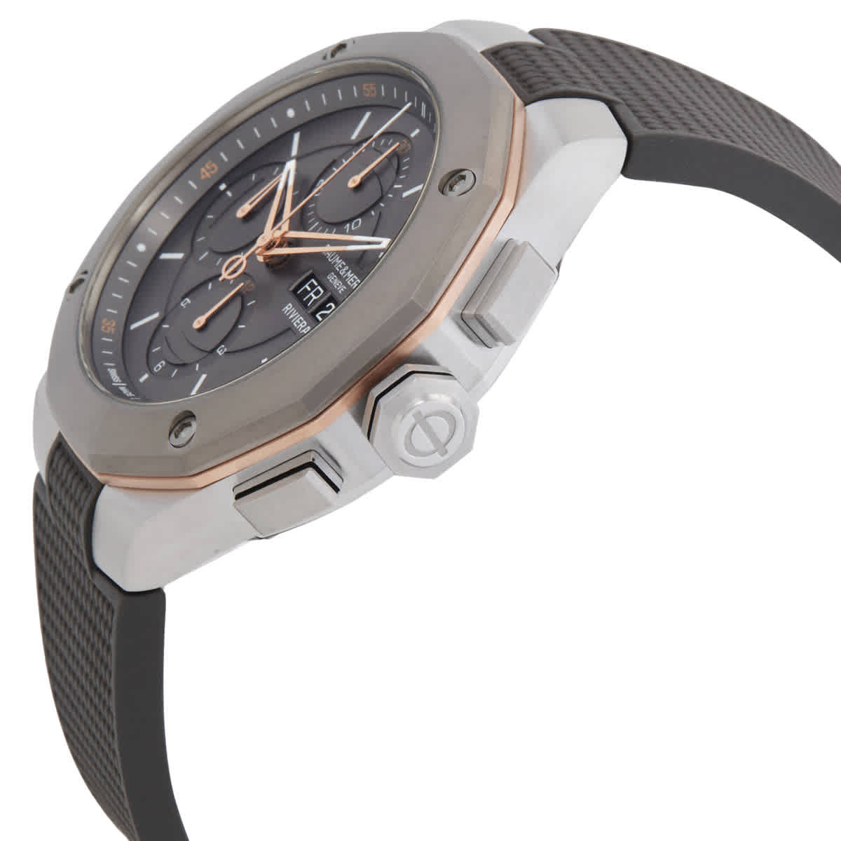 Baume et Mercier Riviera Chronograph Automatic Grey Dial Mens Watch M0A10722