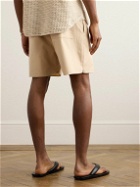 Auralee - Straight-Leg Cotton-Poplin Shorts - Neutrals