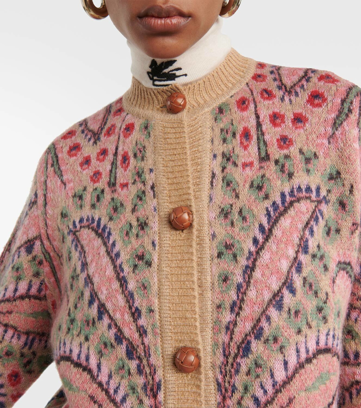 Etro Printed mohair-blend cardigan Etro