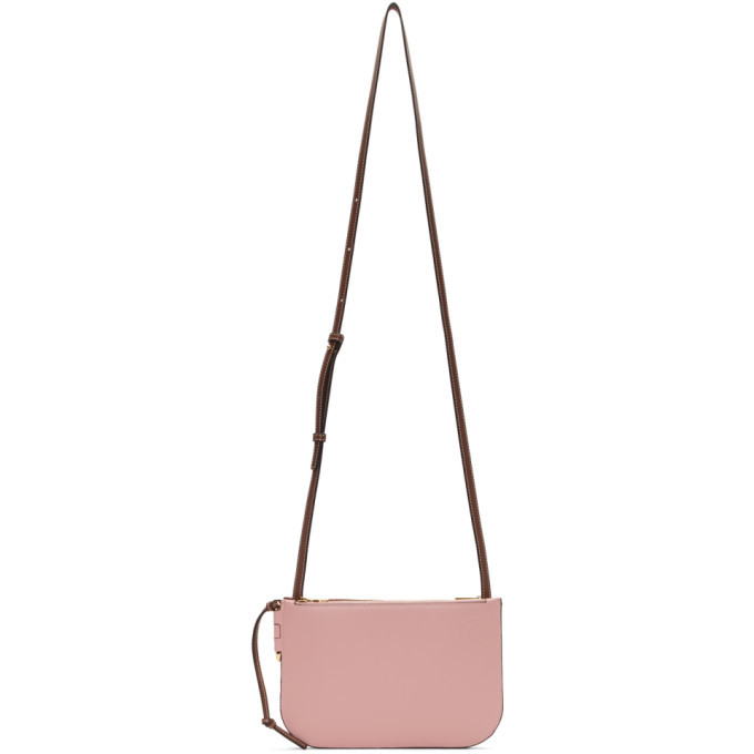 Loewe Pink And Burgundy Gate Pochette Bag Loewe