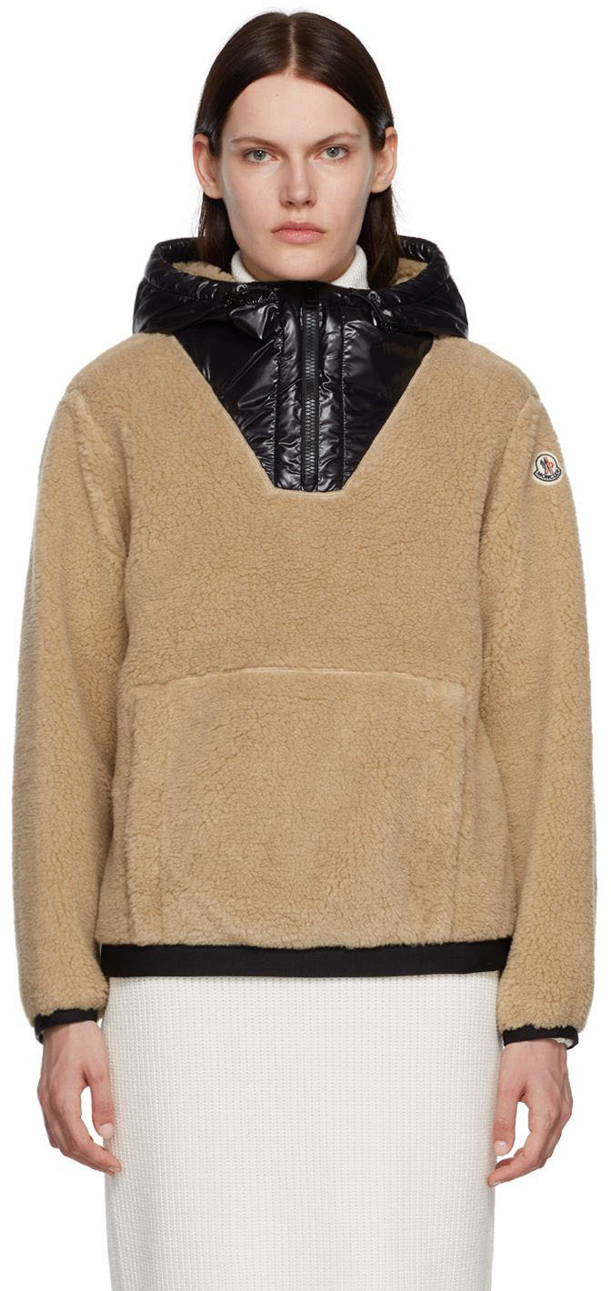 Moncler Brown Teddy Hoodie Moncler