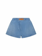 VERSACE Stonewashed Denim Shorts