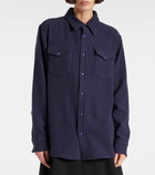 God's True Cashmere Midnight Sea cashmere shirt