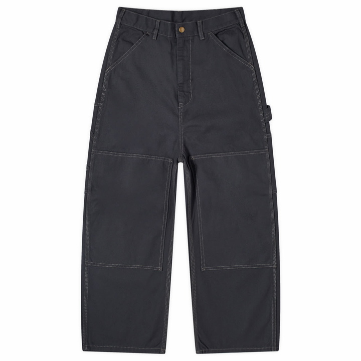 Photo: Beams Boy Women's Knee Painter Trousers in Charcoal Grey