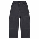 Beams Boy Women's Knee Painter Trousers in Charcoal Grey