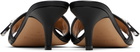 JW Anderson Black Leather Biker Heeled Sandals