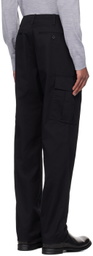 Theory Black Straight Cargo Pants