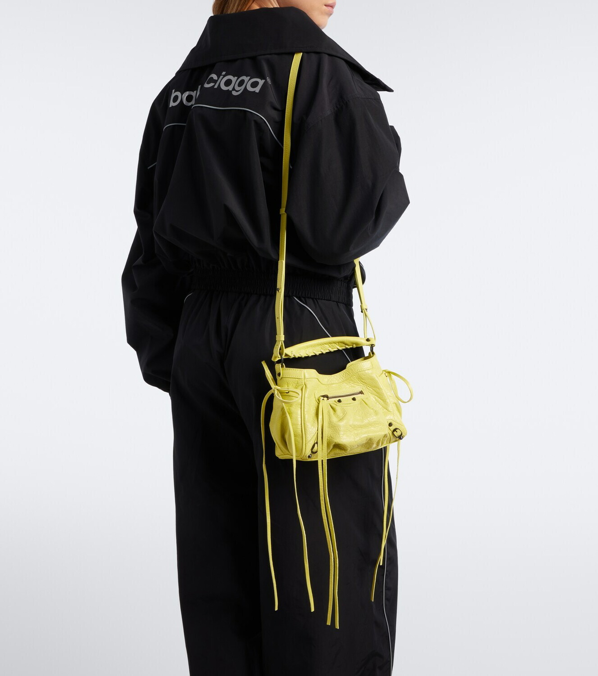Balenciaga Le City Nano leather top-handle bag