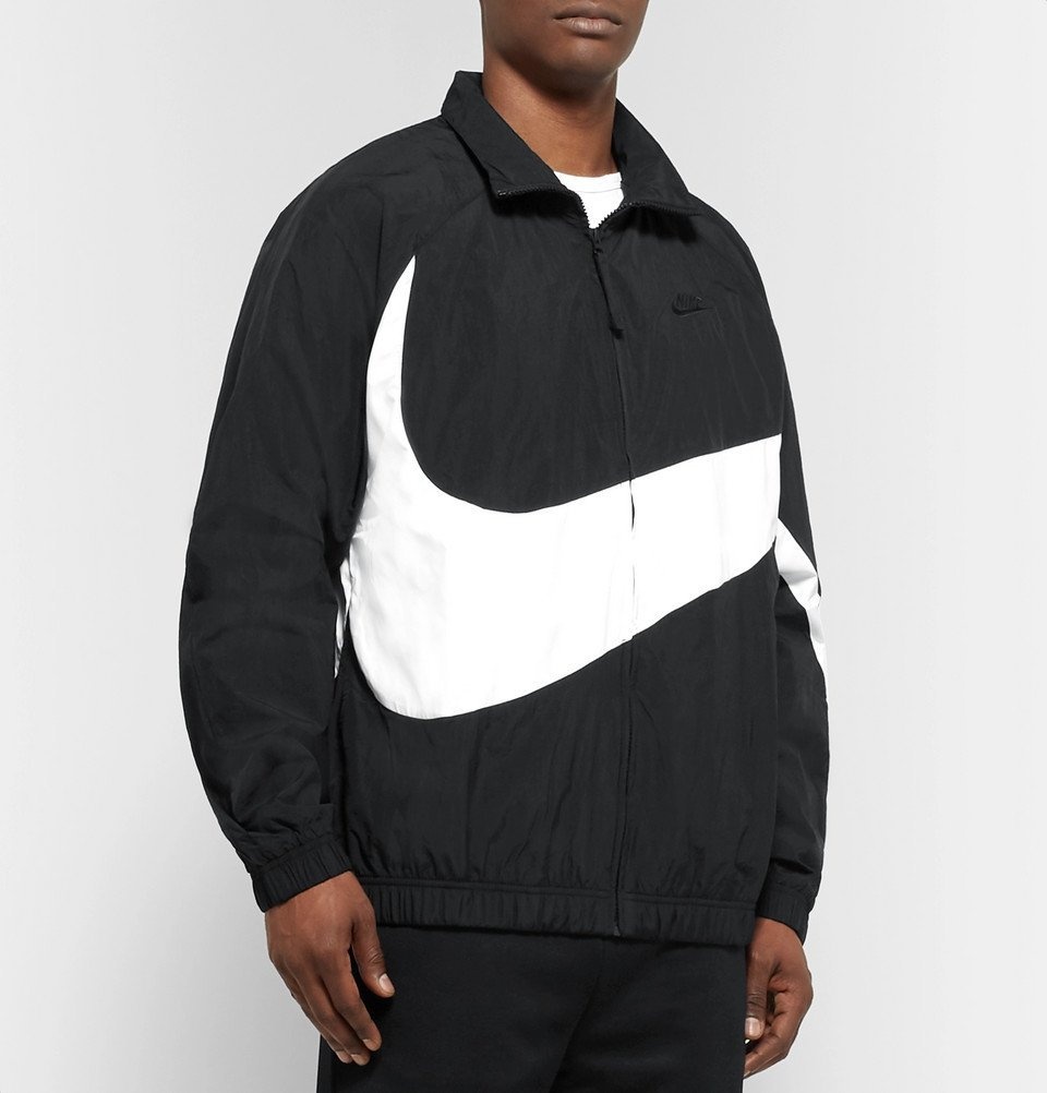 Nike - Sportswear Logo-Print Shell Jacket - Black Nike